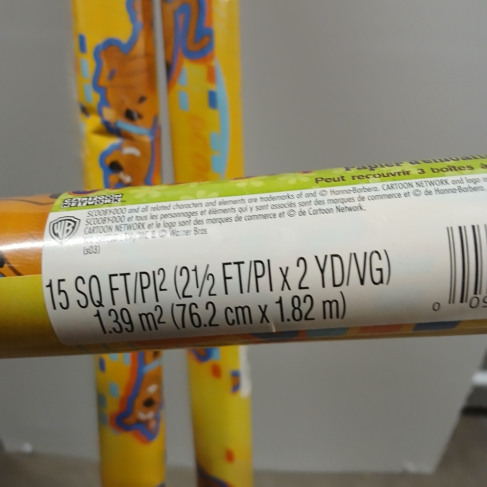 scooby doo ♡ 3 gift wrap rolls y2k vintage wrapping paper christmas holiday - Picture 4 of 10